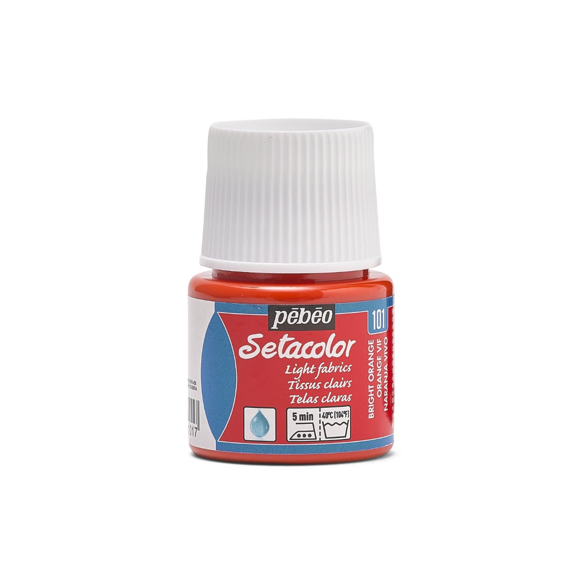 Pebeo Setacolor Light Fabric Peinture textile 45 ml - 101 - Levendig Orange