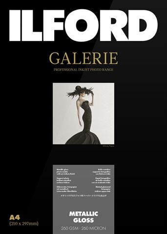 Ilford papier photo Galerie Metallic Gloss 260g A2 25 Feuilles