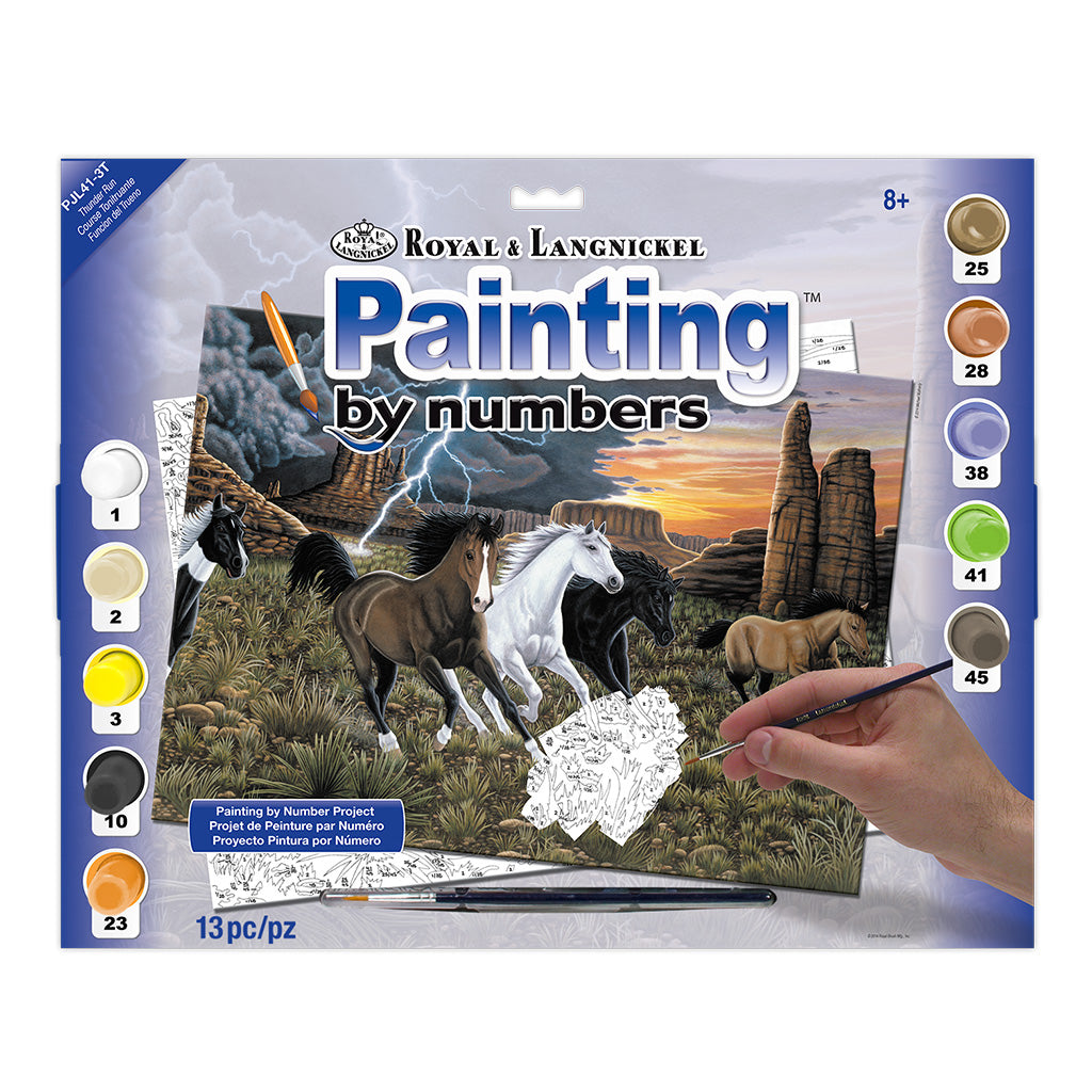 R&L Junior Large A3 Peinture par numéros - Thunder Run