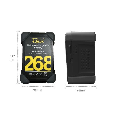 Rolux Smart V-Mount Batterie RL-BP2680S 268Wh 14,4V 19000mAh — 2