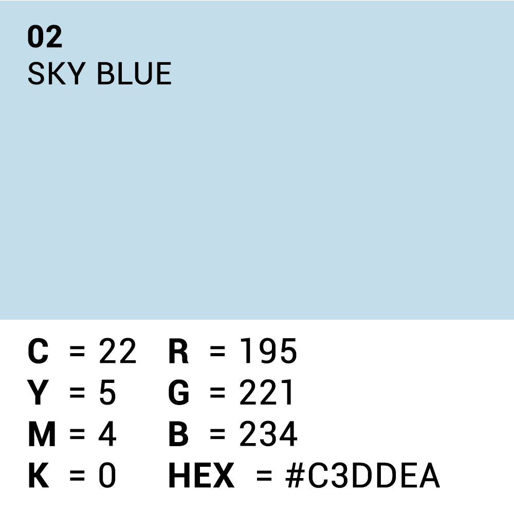 Superior Papier de Fond 02 Sky Blue 1,35 x 11m — 5