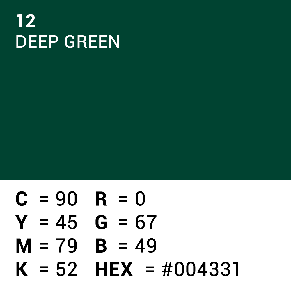 Superior Papier de fond 12 Deep Green 1,35 x 11m — 5