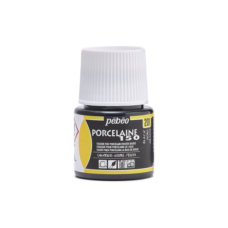 Pebeo Porcelaine 150 Peinture porcelaine 45 ml - 201 - Schoolbord Noir