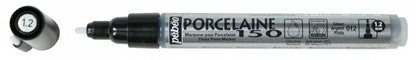 Pebeo Porcelaine 150 Marker Bullet Tip 1.2 mm - Argent