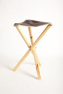 Phoenix Tabouret trépied pliant en bois