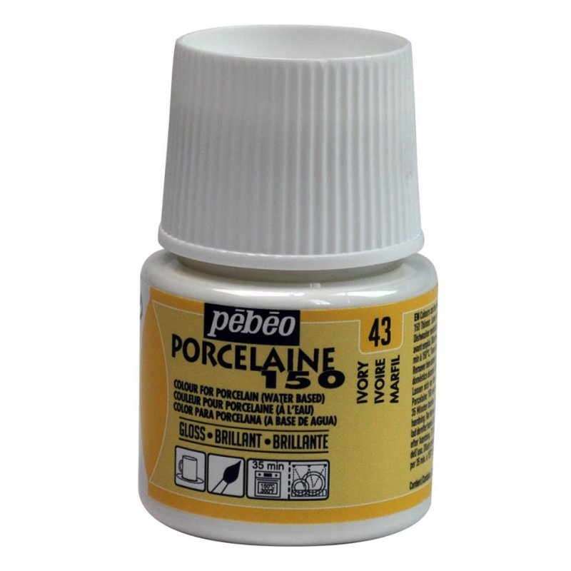 Pebeo Porcelaine 150 Peinture porcelaine 45 ml - 43 - Ivoor