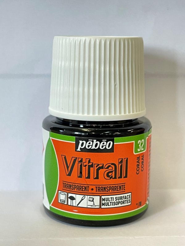 Pebeo Vitrail Transparent Peinture sur verre 45 ml - 32 - Zalm