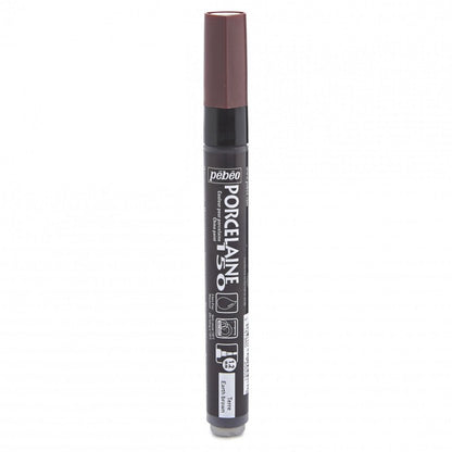 Pebeo Porcelaine 150 Marker Bullet Tip 1.2 mm - Earth Brown