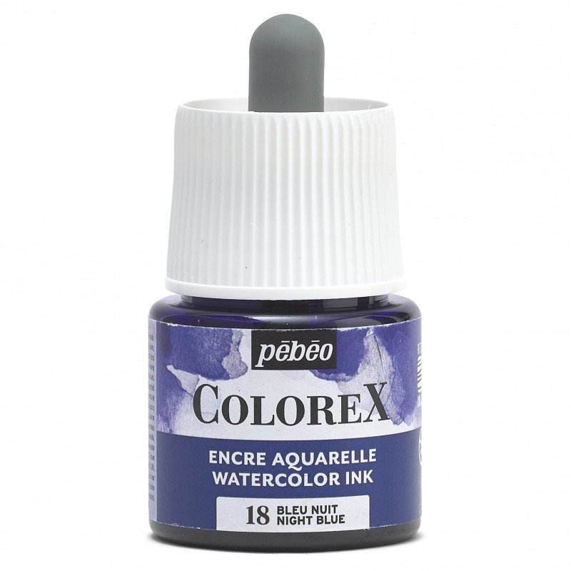 Pebeo Colorex Encre aquarelle 45 ml - 18 - Nachtblauw