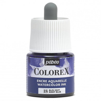 Pebeo Colorex Encre aquarelle 45 ml - 18 - Nachtblauw