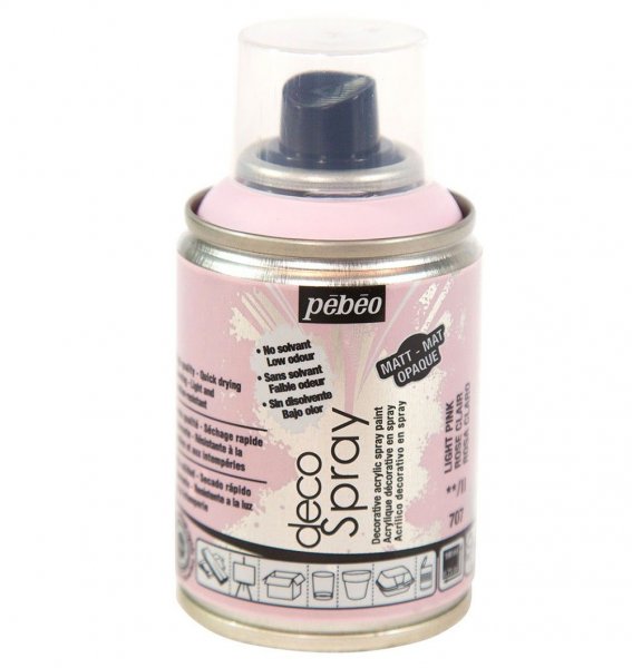 Pebeo Decospray Acryl Decoratieverf 100 ml - Lichtroze