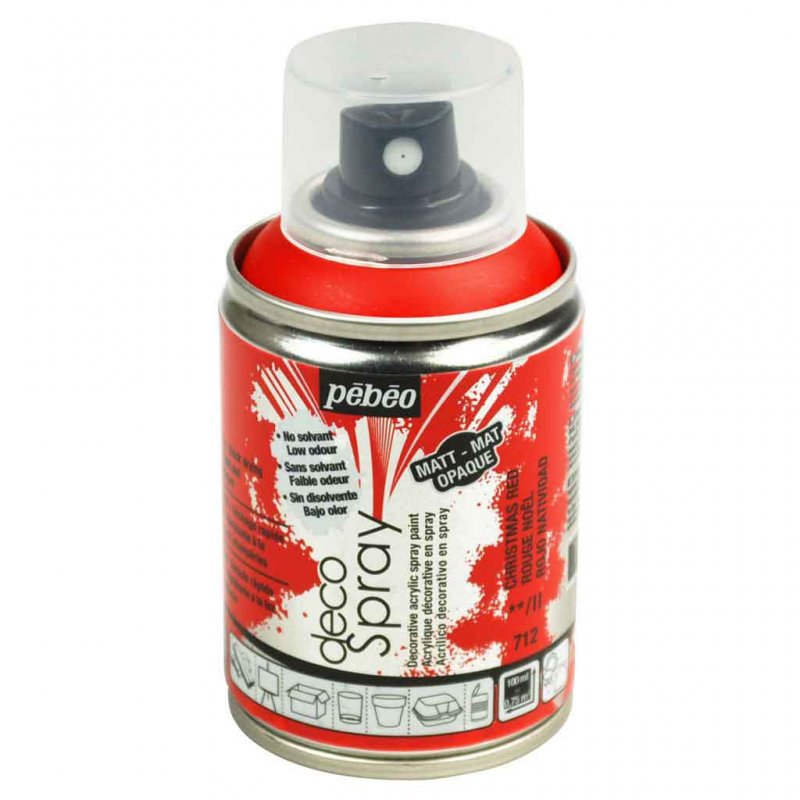 Pebeo Decospray Acryl Decoratieverf 100 ml - Kerstrood