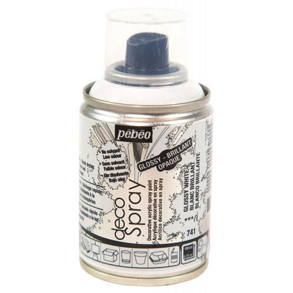 Pebeo Decospray Acryl Decoratieverf 100 ml - Glanzend Blanc