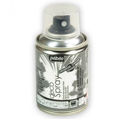 Pebeo Decospray Acryl Decoratieverf 100 ml - Chroom Argent