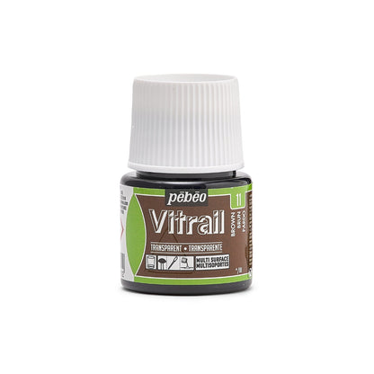 Pebeo Vitrail Transparent Peinture sur verre 45 ml - 11 - Brun