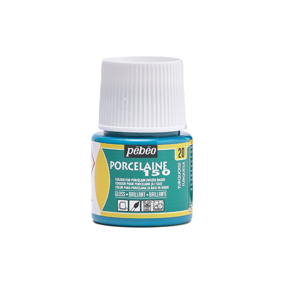 Pebeo Porcelaine 150 Peinture porcelaine 45 ml - 20 - Turquoise