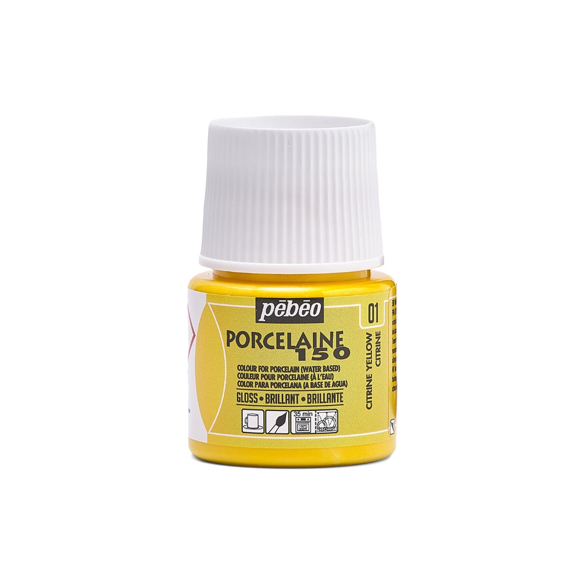Pebeo Porcelaine 150 Porseleinverf 45 ml - 01 - Citrine
