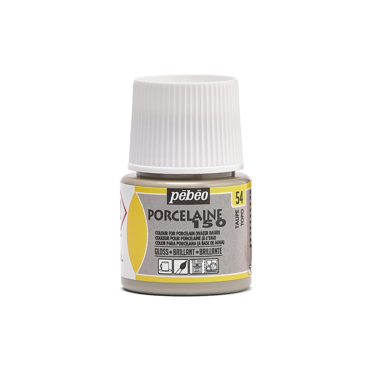 Pebeo Porcelaine 150 Peinture porcelaine 45 ml - 54 - Taupe