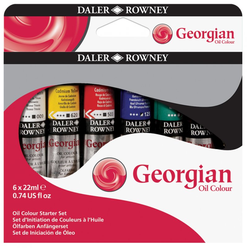 Daler-Rowney Georgian Oil Sets - Kit de démarrage - 6 x 22 ml