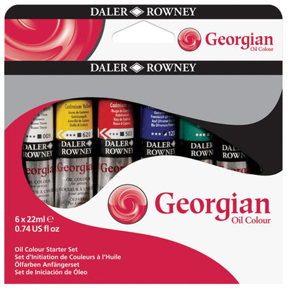 Daler-Rowney Georgian Oil Sets - Kit de démarrage - 6 x 22 ml