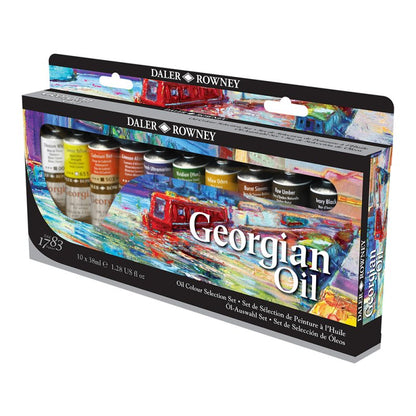 Daler-Rowney Georgian Oil Sets - Coffret sélection - 10 x 38 ml