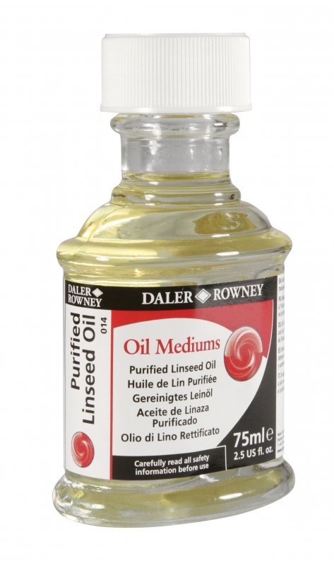 Daler-Rowney Huile de lin raffinée 75 ml.