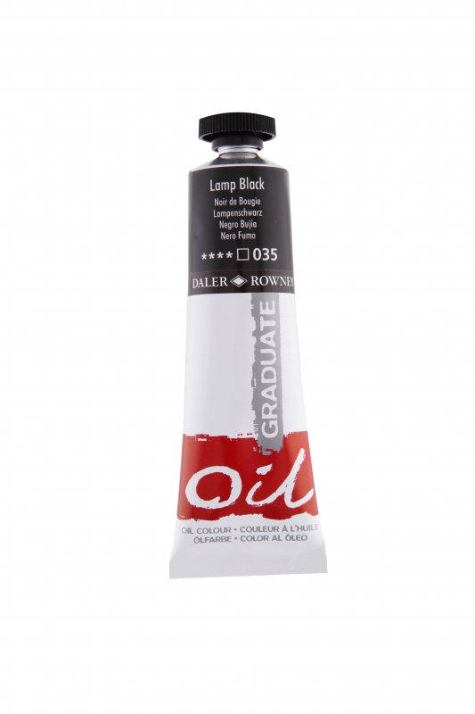 Daler-Rowney Graduate Peinture à l'huile 38 ml - Noir d'ivoire