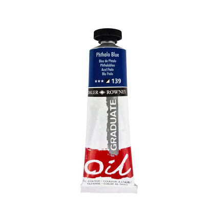 Daler-Rowney Graduate Peinture à l'huile 38 ml - Bleu phtalo