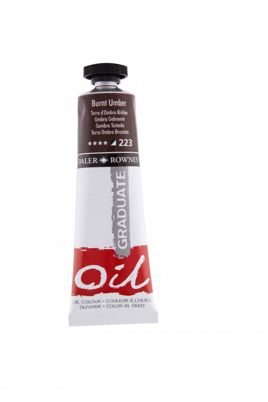 Daler-Rowney Graduate Peinture à l'huile 38 ml - Terre d'ombre brûlée