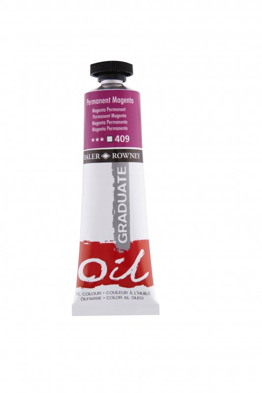 Daler-Rowney Graduate Peinture à l'huile 38 ml - 409 - Permanent Magenta