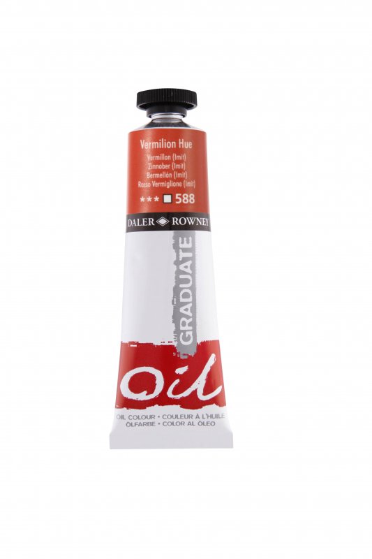 Daler-Rowney Graduate Peinture à l'huile 38 ml - 588 - Vermillon (Tint)