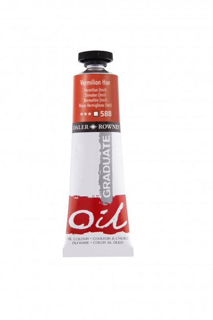 Daler-Rowney Graduate Peinture à l'huile 38 ml - 588 - Vermillon (Tint)