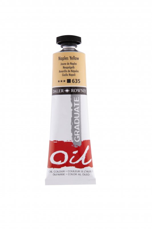 Daler-Rowney Graduate Peinture à l'huile 38 ml - Jaune de Naples
