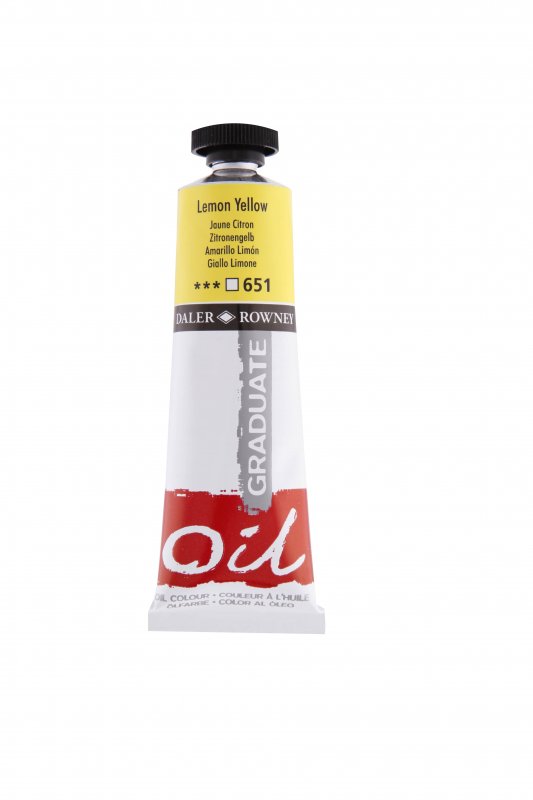 Daler-Rowney Graduate Peinture à l'huile 38 ml - Citroengeel