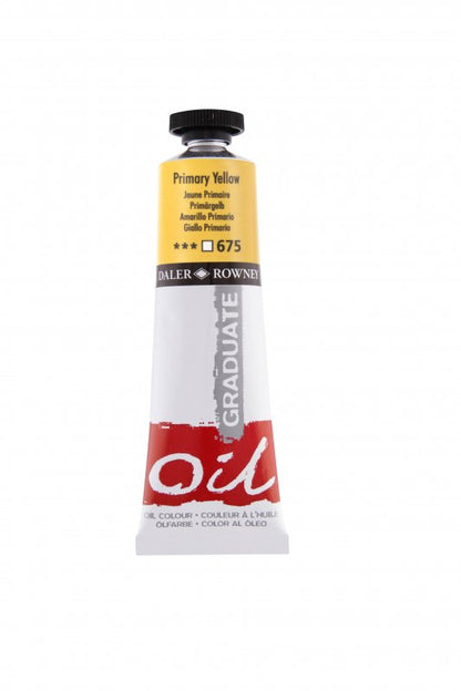Daler-Rowney Graduate Peinture à l'huile 38 ml - 675 - Jaune primaire