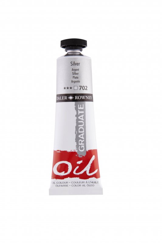 Daler-Rowney Graduate Peinture à l'huile 38 ml - Argent