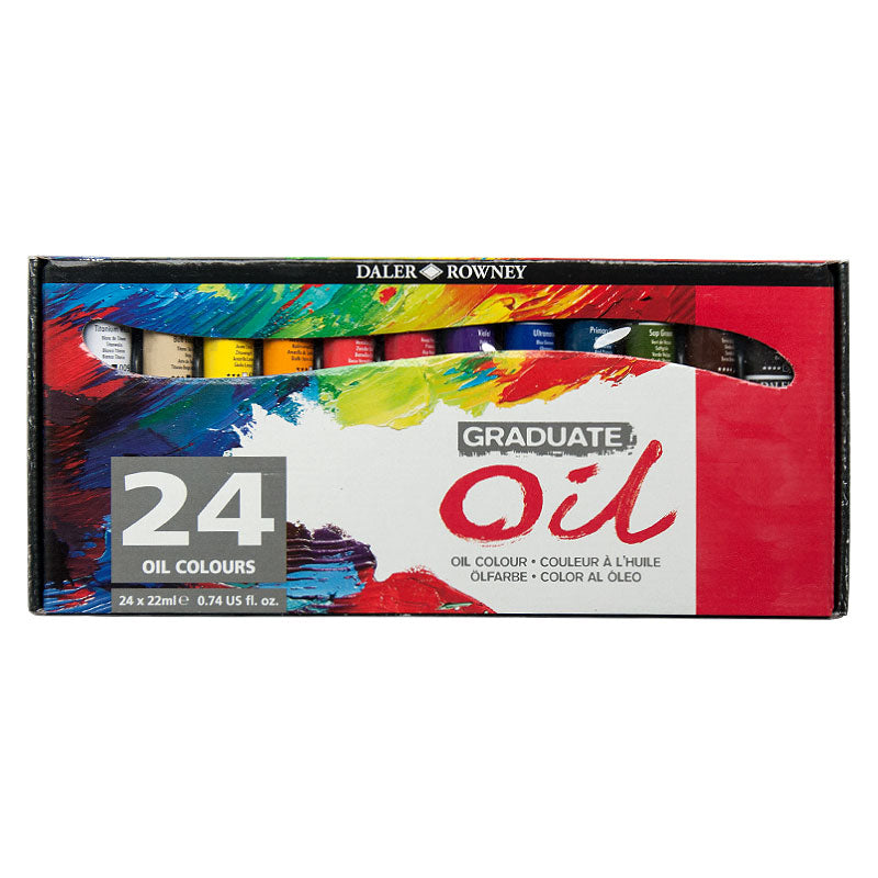 Daler-Rowney Graduate Oil Colour Sets - 24 x 22 ml
