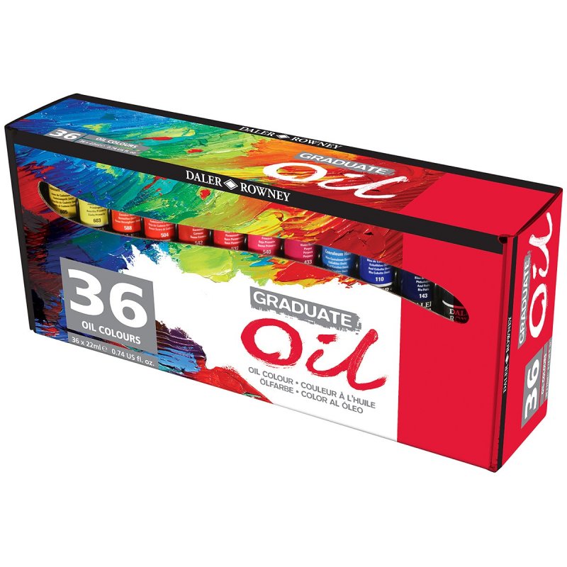 Daler-Rowney Graduate Oil Colour Sets - 36 x 22 ml
