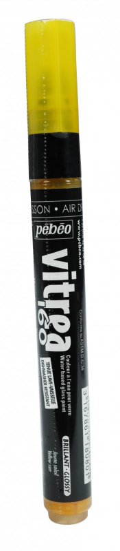 Pebeo Vitrea 160 Transparent Marker Glanzend - Glanzend Zonnegeel