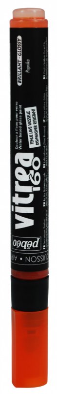 Pebeo Vitrea 160 Transparent Marker Glanzend - Glanzend Paprika