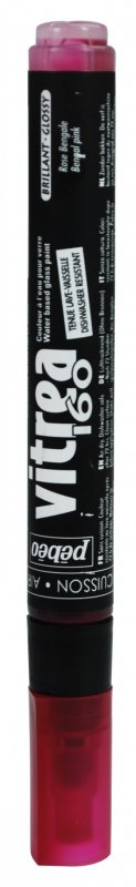 Pebeo Vitrea 160 Transparent Marker Glanzend - Glanzend Bengaals Roze