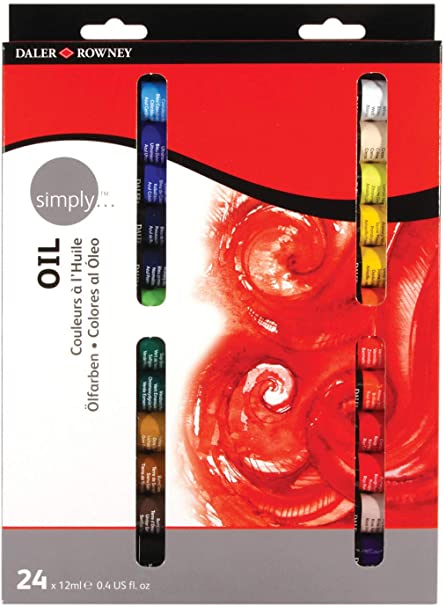Daler-Rowney Simply Oil Sets - 24 x 12 ml