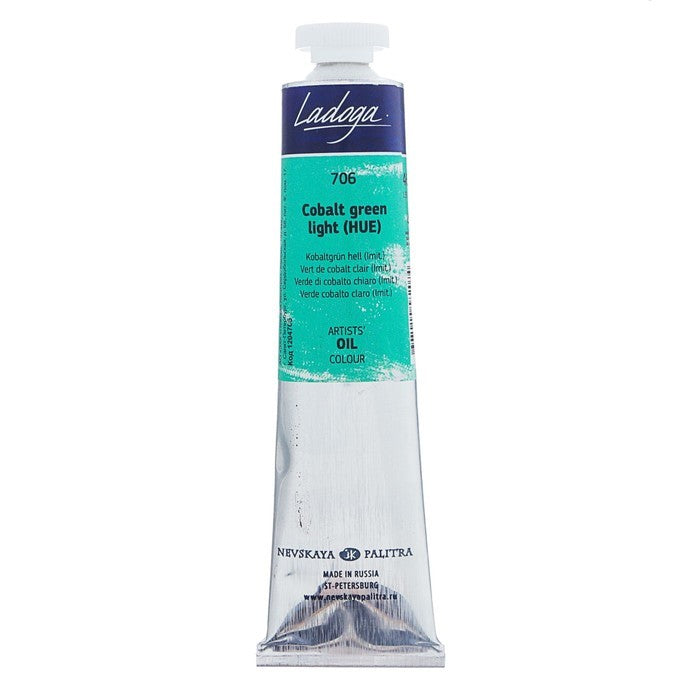 Ladoga Oil Paint 46 ml - Vert de cobalt clair (imitation)