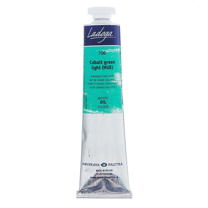 Ladoga Oil Paint 46 ml - Vert de cobalt clair (imitation)