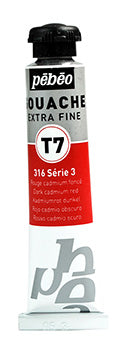 Pebeo Extra-Fijne Gouache T7 20 ml - Foncé Rouge de cadmium