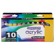 Daler-Rowney Graduate Acrylic Sets - 10 x 38 ml