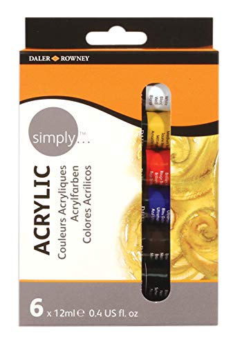 Daler-Rowney Simply Acrylic Sets - 6 x 12 ml