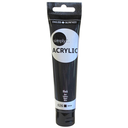 Daler-Rowney Simply Acrylic 75 ml - Noir