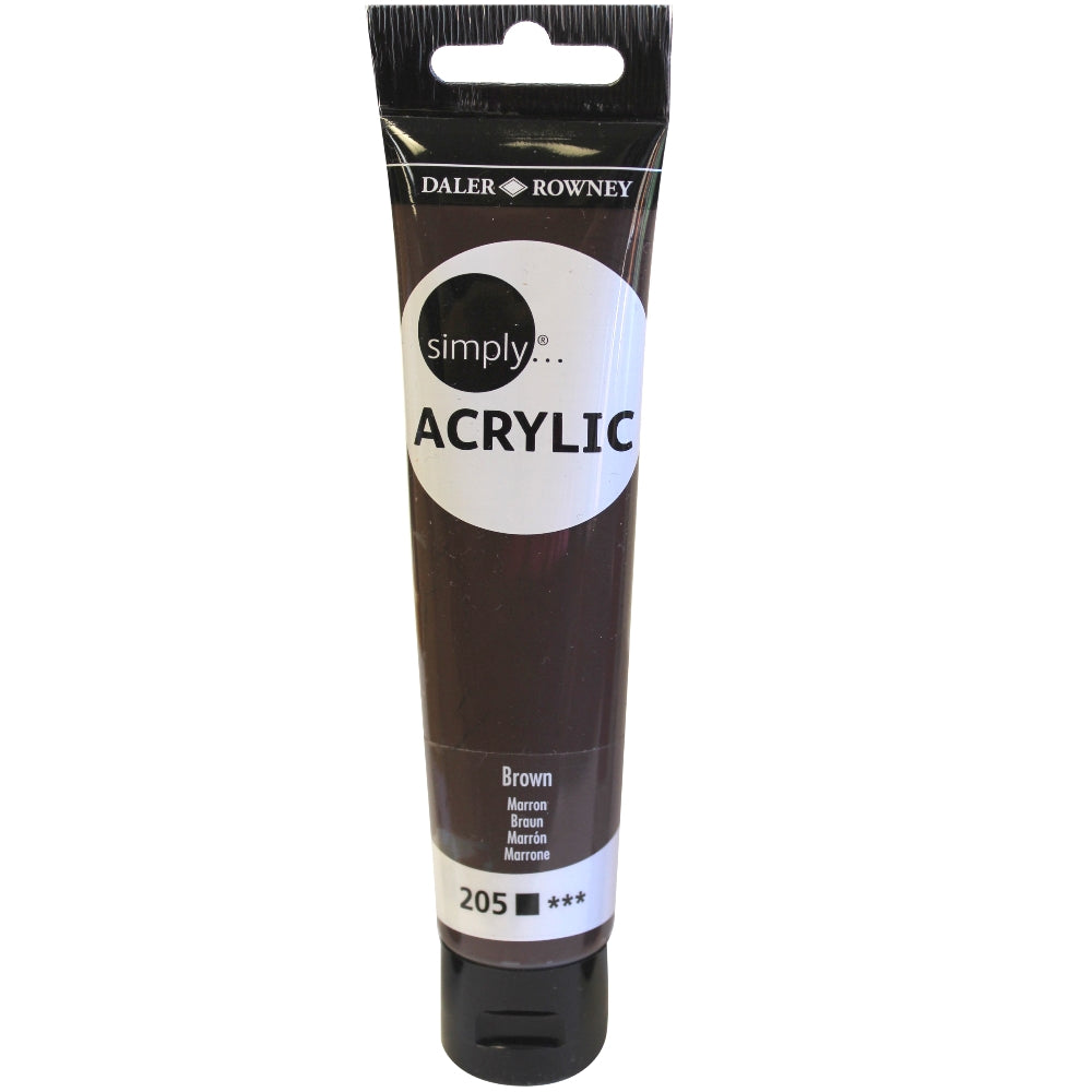 Daler-Rowney Simply Acrylic 75 ml - Brun