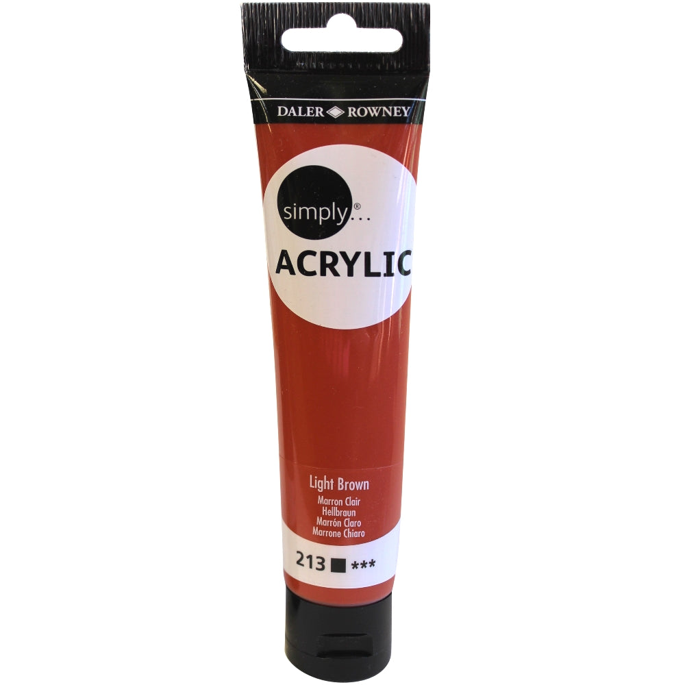 Daler-Rowney Simply Acrylic 75 ml - Brun clair
